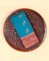 SC3091 - Satin Saree With Copper Butta